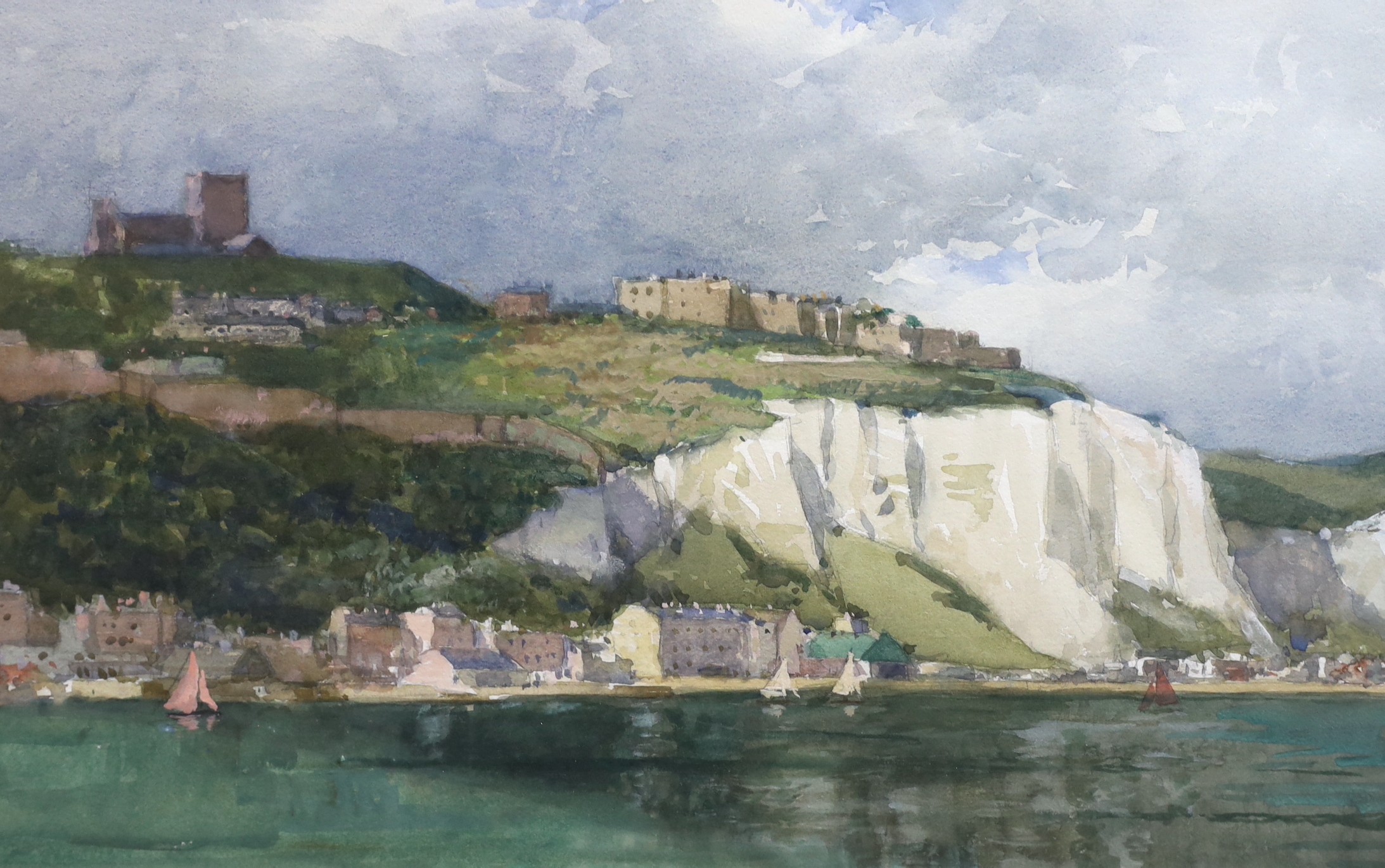 Norman Wilkinson CBE (British, 1878-1971), 'Dover', watercolour, 33 x 51cm
